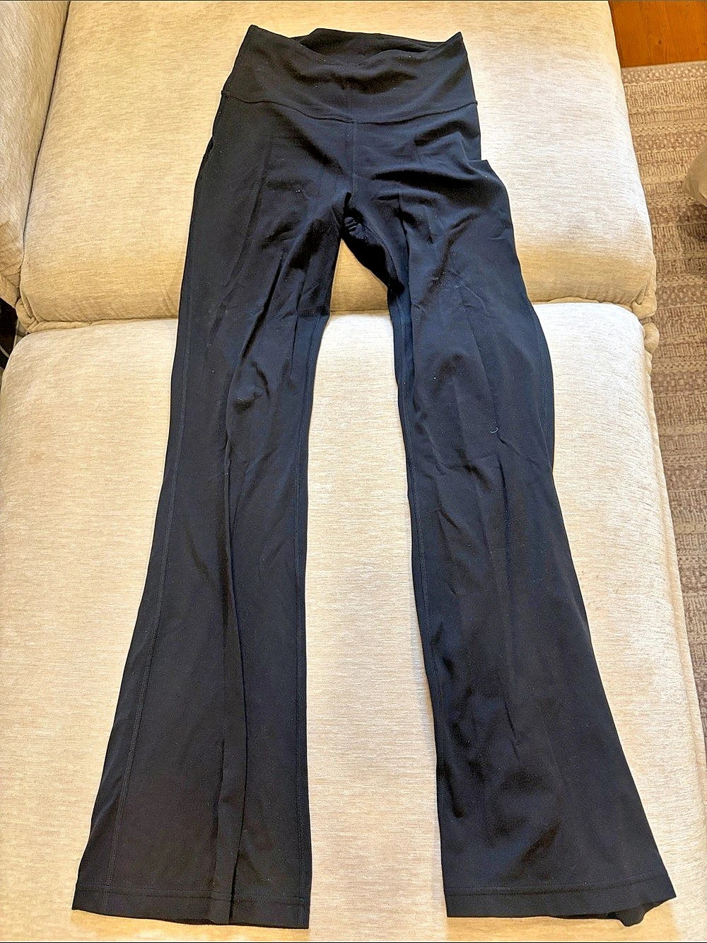 lululemon Groove Pant Flare Black Flare Leggings Size 6